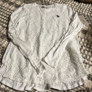 Abercrombie kids white lace top